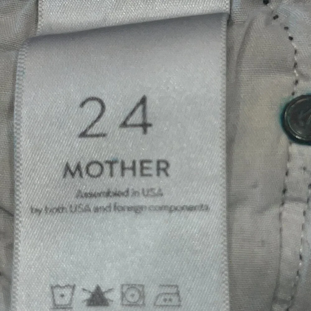 MOTHER SUPERIOR THE TOM CAT CHEW BLACK JEANS in OF CATS and KINGS WASH W24 L24